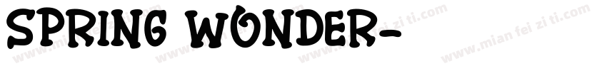 spring wonder字体转换